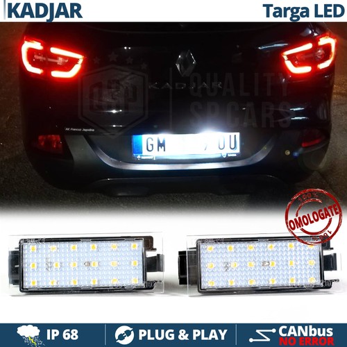 Luci targa led - luci, renault