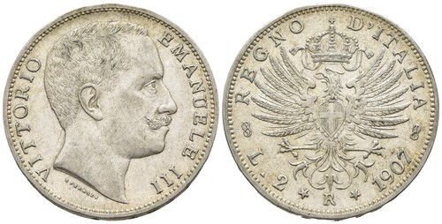 Italia regno lire 1907 - lire,