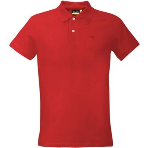 Polo diadora rosso manica - diadora,