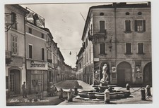 ASOLA MANTOVA VIA MAZZINI CAFFE' SPORT PUBBL. CIOCCOLATO NOVI VIAGGIATA 1958 FG
