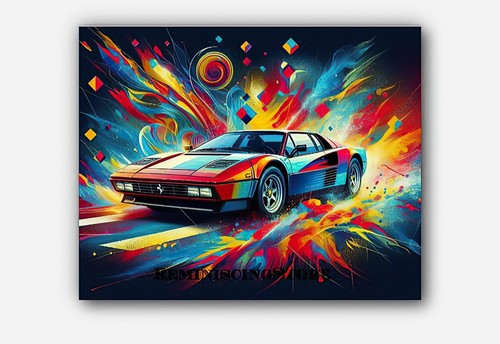 Quadro ferrari testarossa 1980 - quadro,