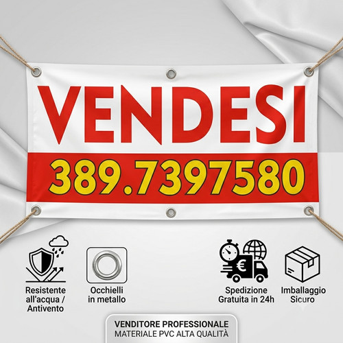 Banner striscione vendesi - banner,