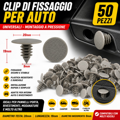 Clip rivetti fissaggio - rivetti,
