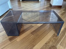 Tavolino da caffè Kartell Usame di Patricia Urquiola Grigio/Nero Trasparente