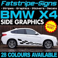 to fit BMW X4 GRAPHICS STRIPES STICKERS DECALS M SPORT xLINE xDRIVE 20d 30d 35d
