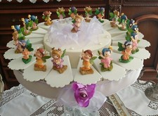 TORTA BOMBONIERA BAMBINA ELFETTI DA 20 FETTE COMUNIONE BATTESIMO COMPLEANNO