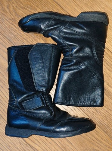 Akito leather motorcycle boots - leather,