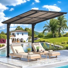 Hardtop Lean-to Pergola, Heavy