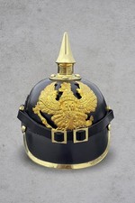 Elmetto Pickelhaube in pelle