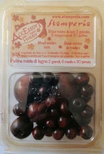 Palline legno grandi 6 - 2, grandi,