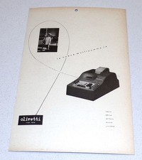Pubblicità originale OLIVETTI