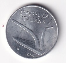 10 LIRE 1956  MONETA NON