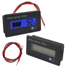 2 Pezzi Misuratore Di Batteria DC 12V 24V 36V 48V 60V 72V 84V, Indicatore Di Ten