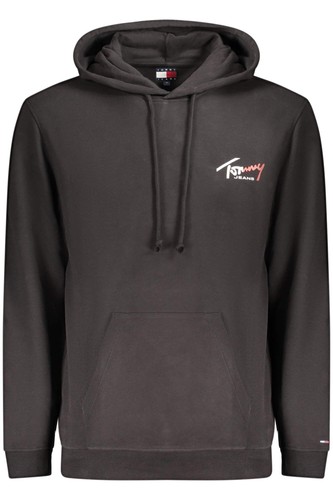 Felpa tommy hilfiger nero - hilfiger,
