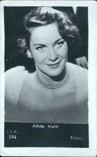 bh168 figurina vav alida valli attrice actress film star personaggi famosi