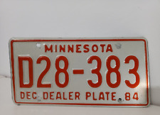 Targa originale americana-Minnesota- dealer- 84