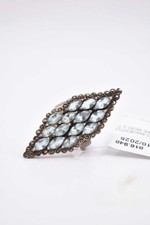 Anello Argento 925 Con Pietre Azzurre Mod 2