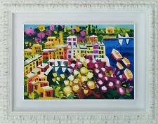 ATHOS FACCINCANI 44x64 olio su tela anno 1996 con autentica dell'artista su foto