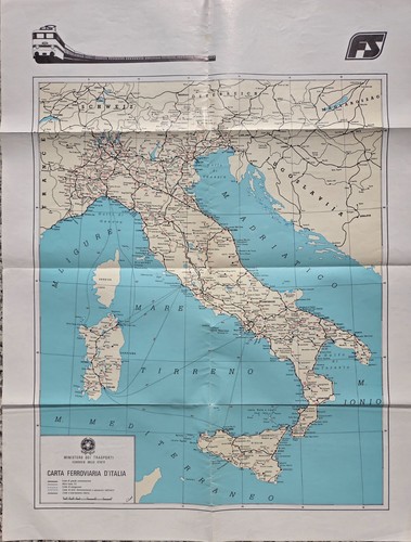 Carta geografica ferroviaria - carta,