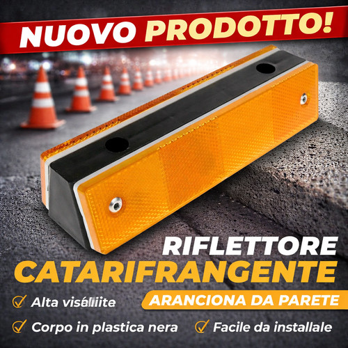 Riflettore per guardrail
