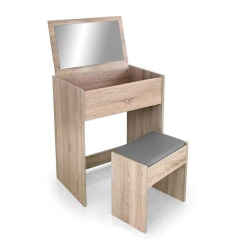 Toeletta legno con specchio - toeletta,