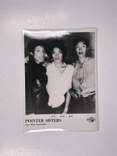 Pointer Sisters Foto Originale Nero e Bianco Premere Promozione Circa 1980s