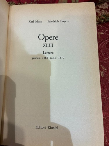 Opere marx engels lettere - ,