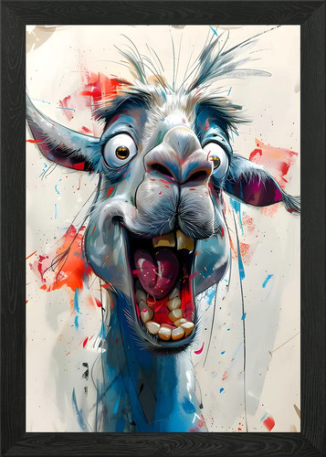Quadro divertente arte lama