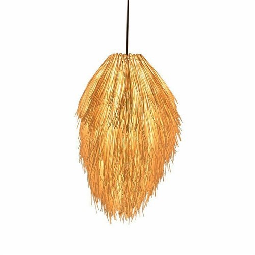 Lampada foglie canna fatta - lampada,