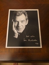 Ian Mckellen foto firmata a
