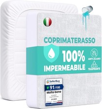 Coprimaterasso Singolo Impermeabile 90x190 cm Lenzuolo