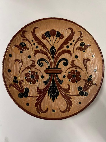 Piatto decorativo marrone - piatto,