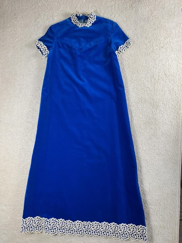 Abito vintage donna blu - abito,