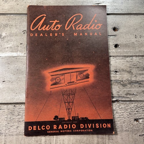 1950 antique radio manual - radio,