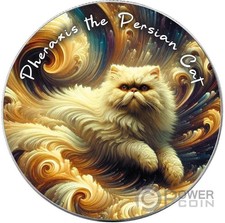 PHERAXIS IL GATTO PERSIANO gatti nebulosa 1 oz moneta argento 1 $ USA 2025