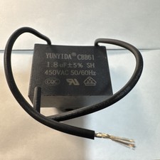 CONDENSATORE AVVIAMENTO spunto MOTORE 1,8uF 450Vac CBB61 CAPPA 450v VENTILATORE