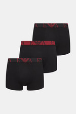 3-Pack Mutande Trunk Boxer da per uomo EMPORIO ARMANI cotone elasticizzato nero
