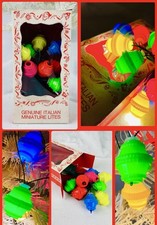 ?Rare Vintage Christmas Campanelle Lights  50s 60s Original Luci Natale Albero