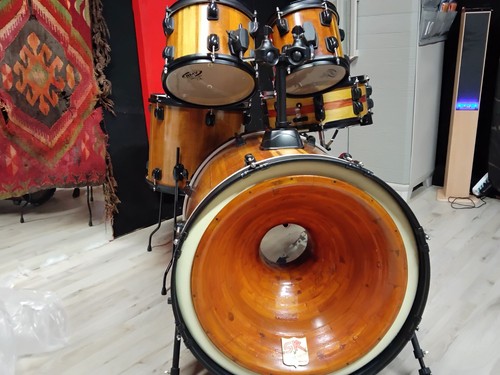 Batteria acustica mogano - batteria,