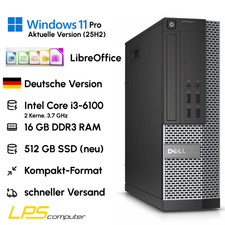 PC aziendale Windows 11 Pro Mini SFF Dell 7010 i3 16 GB RAM 512 GB SSD ufficio PC