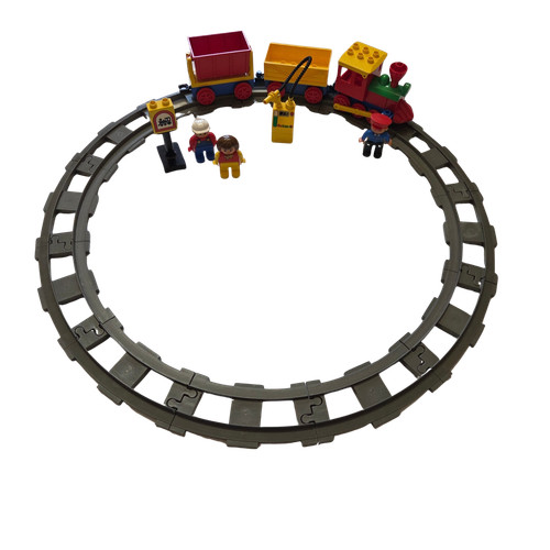 Lego treno duplo - duplo, ferrovia