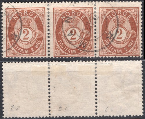 Norvegia 1886 nk 50 - b4-3, 1886-93