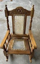 Sedia a dondolo vintage per