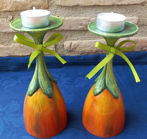 Coppia porta candele