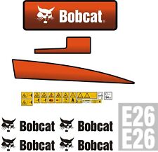 Set decalcomanie mini escavatore Bobcat E26. 