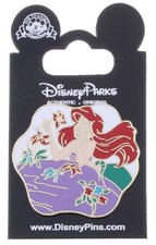 Spilla Disney Ariel 2002 con fiori con confezione rara