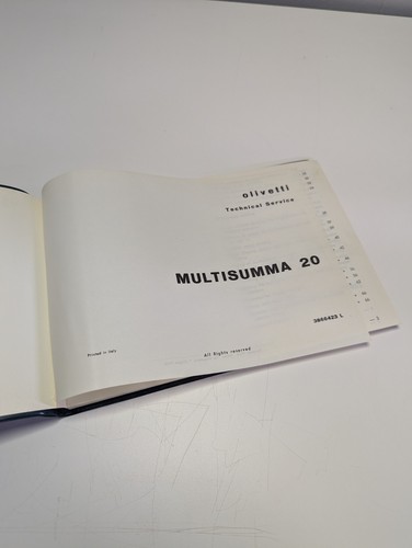 Olivetti multisumma manuale - olivetti, 20