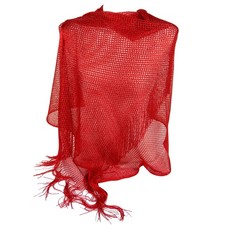 Stola rossa cerimonia elegante