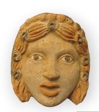 Maschera testa etrusca - maschera, da