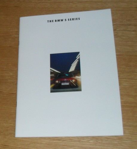 Bmw serie e34 brochure - bmw,